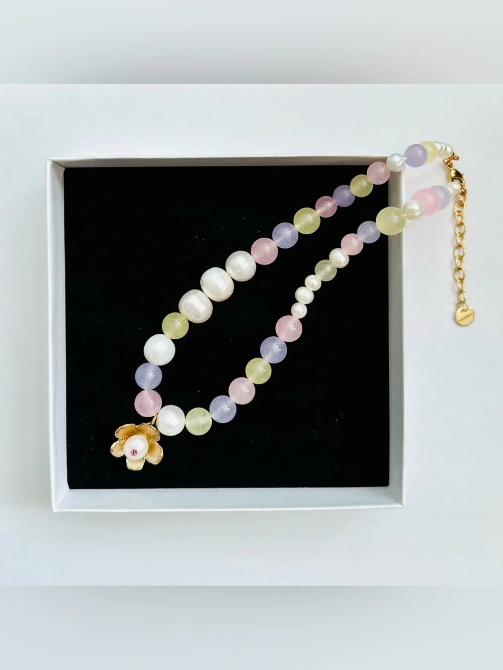 Anita Berisha Pastel Dreams Necklace NWT Jade Pearl Choker⁠